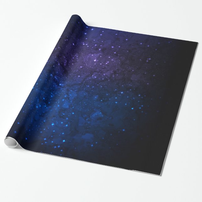 Among Stars in the Galaxy Wrapping Paper (Unrolled)