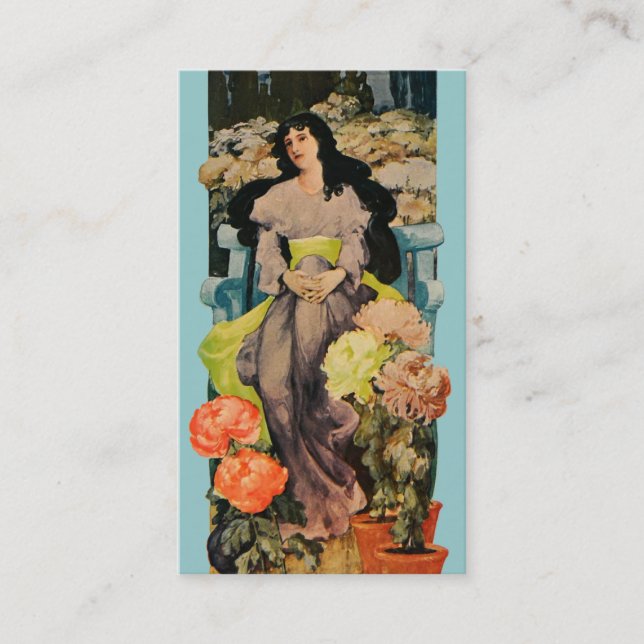 Among the Chrysanthemums Business Card (Front)