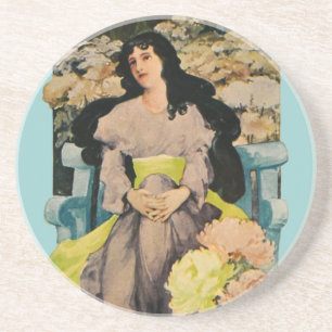 Among the Chrysanthemums Coaster