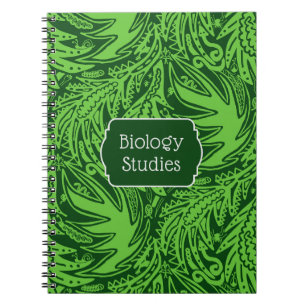 Among the Leaves Biology Studies School Notebook