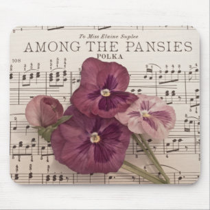 Among The Pansies Mouse Pad