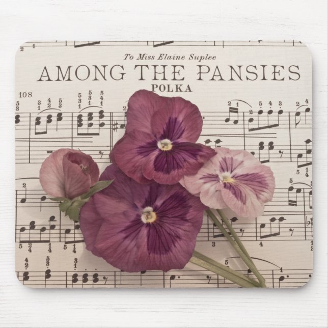 Among The Pansies Mouse Pad (Front)