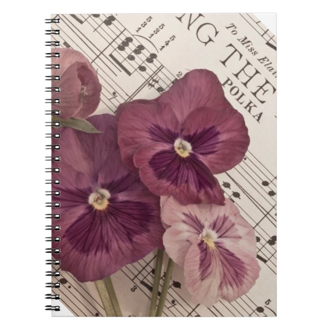 Among The Pansies Notebook (Front)