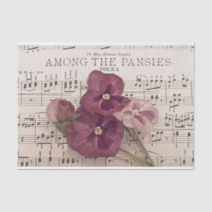 Among The Pansies Tissue Paper