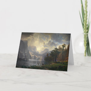Among the Sierra Nevada, CA   Albert Bierstadt Card
