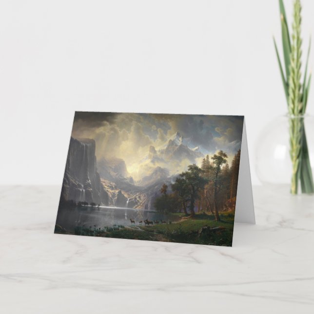 Among the Sierra Nevada, CA | Albert Bierstadt Card (Front)