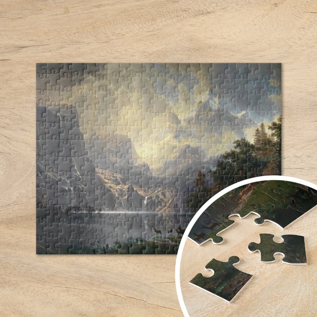 Among the Sierra Nevada, CA | Albert Bierstadt Jigsaw Puzzle (Creator Uploaded)