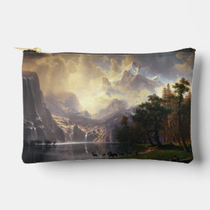 Among the Sierra Nevada, California, Bierstadt Art Accessory Pouch