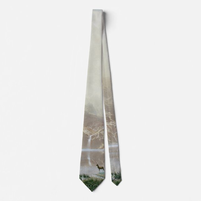 Among the Sierra Nevada Mountains by Bierstadt Tie (Front)
