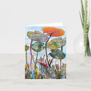 Among the Waterlilies Card