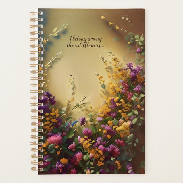Among the Wildflowers Colourful Planner (Front)