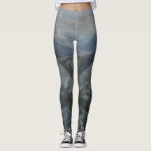 Among The Wildflowers Mountain Setting Leggings