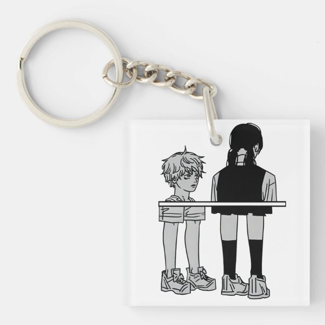 Among Us Denji & Asa  Key Ring (Front)