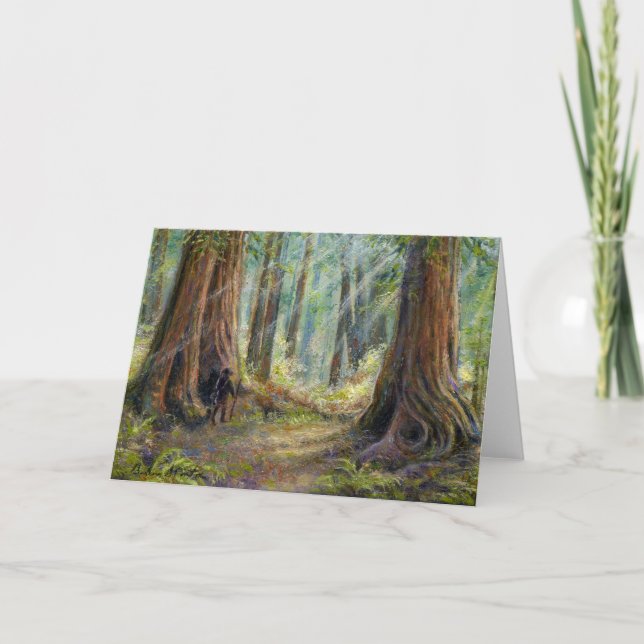 “Amongst the Redwoods” Card (Front)