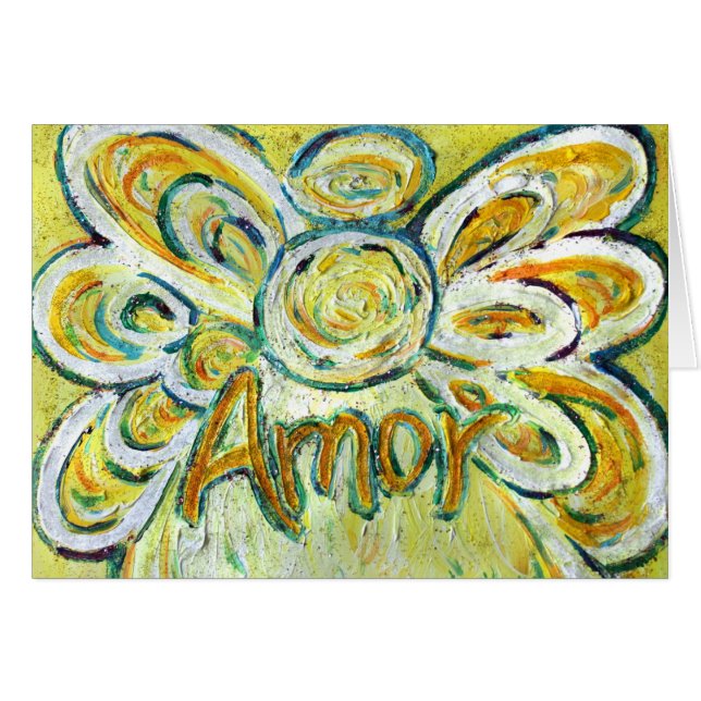 Amor Angel Greeting Card (Front Horizontal)