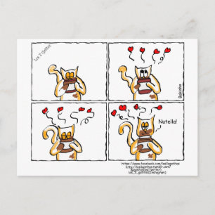 Amor é Nutella Postcard
