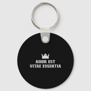 Amor Est Vitae Essentia Love Valentines Day Weddin Key Ring