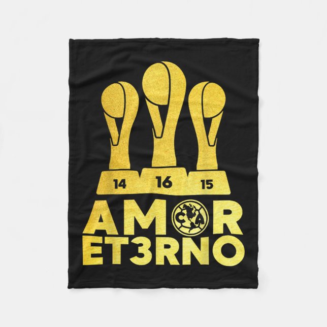 Amor Et3rno America Tricampeon  Fleece Blanket (Front)