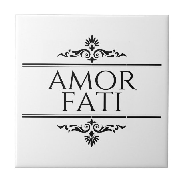 Amor Fati Ceramic Tile (Front)