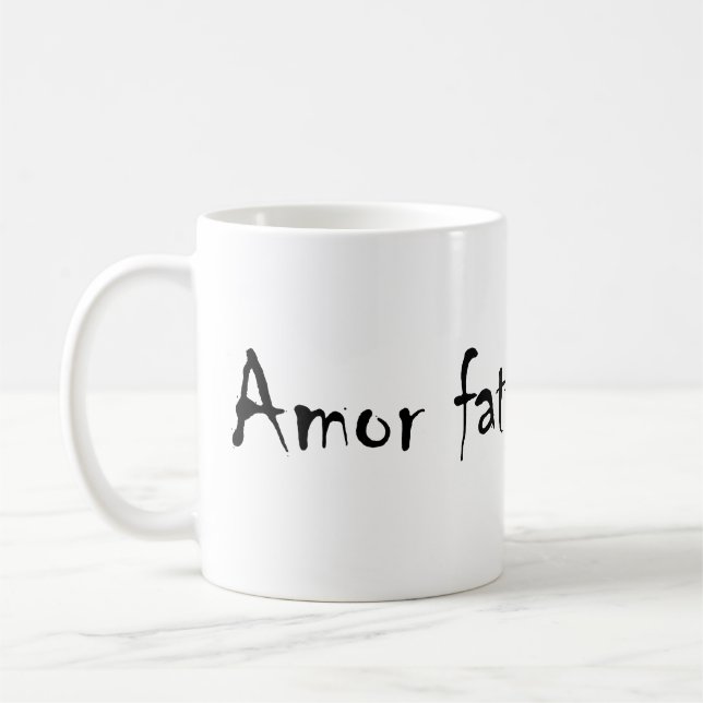 Amor fati coffee mug (Left)