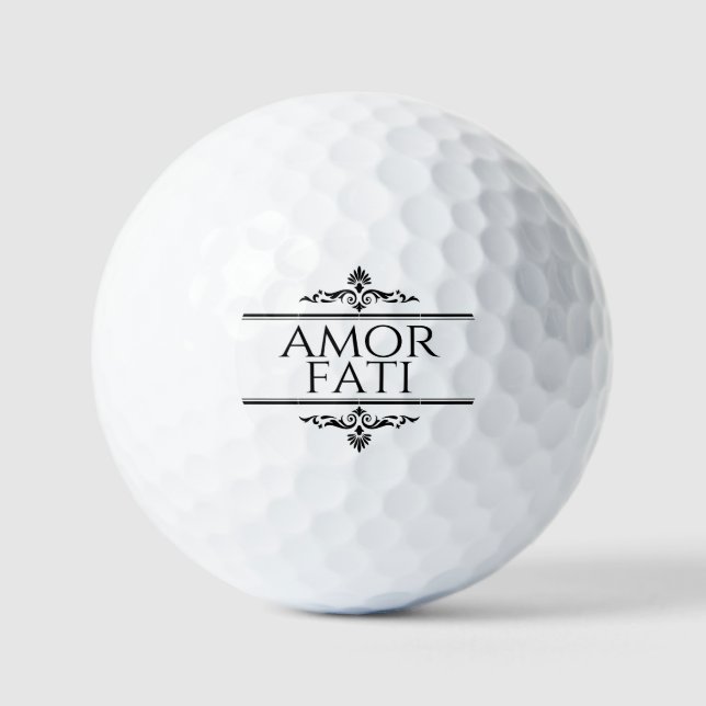 Amor Fati Golf Balls (Front)