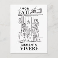 Amor Fati Philosophy Line Art