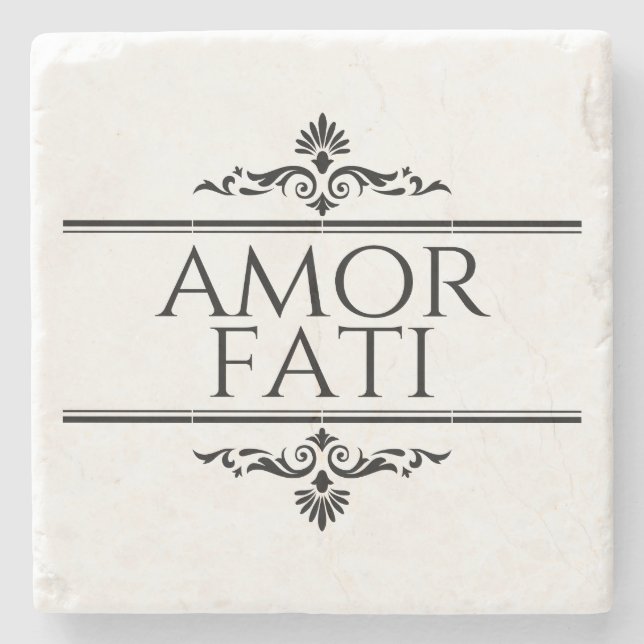 Amor Fati Stone Coaster (Front)