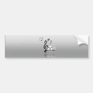 Amor Musica Bumper Sticker