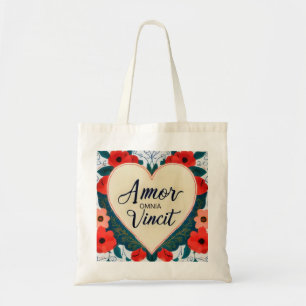 Amor Omnia Vincit   - quote  Tote Bag