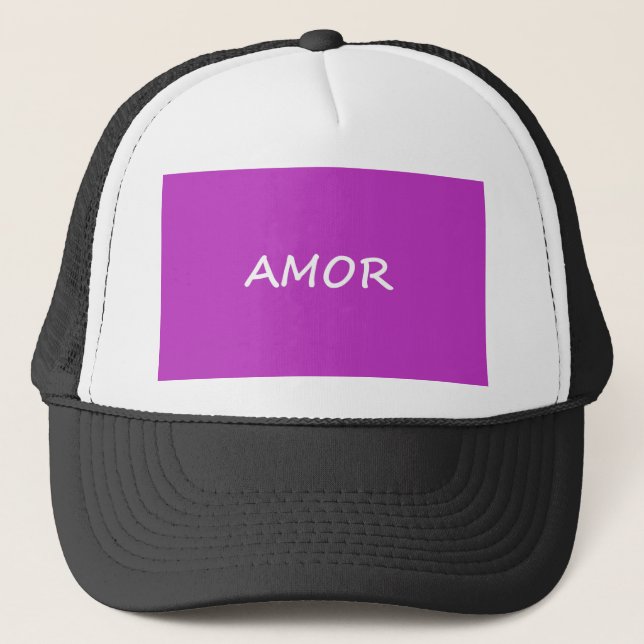 Amor, Spanish Love Trucker Hat (Front)