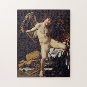 "Amor Vincit Omnia" by Caravaggio Jigsaw Puzzle