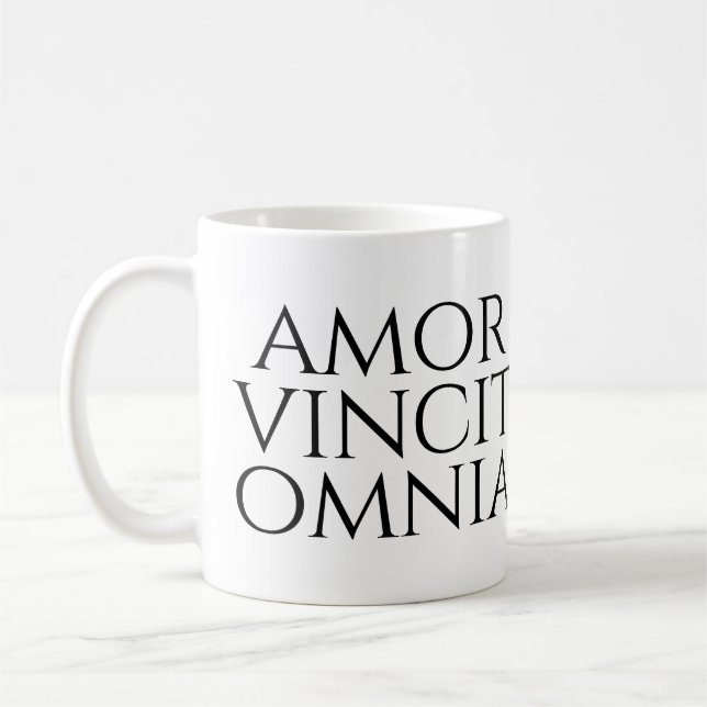 Amor Vincit Omnia Coffee Mug (Left)