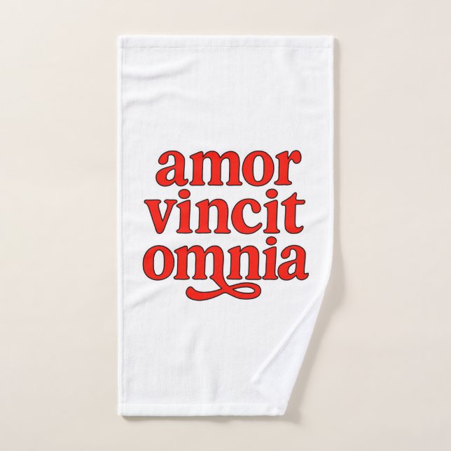 Amor vincit omnia hand towel (Hand Towel)