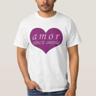 Amor Vincit Omnia Love Conquers All Valentines Day T-Shirt