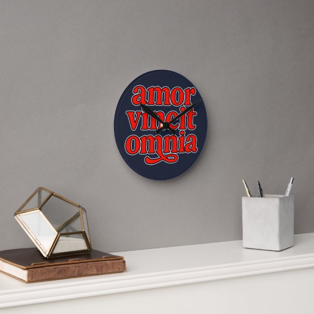 Amor vincit omnia round clock (Office)