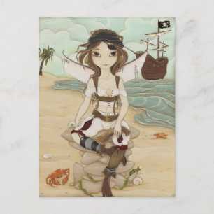 Amora - Fairy pirate postcard