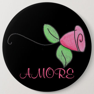 AMORE 6 CM ROUND BADGE