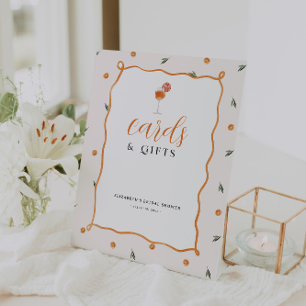 Amore & Aranci Cards & Gifts Bridal Shower Pedestal Sign