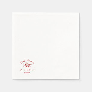 Amore Bachelorette, Thats Amore Bridal Shower Napkin