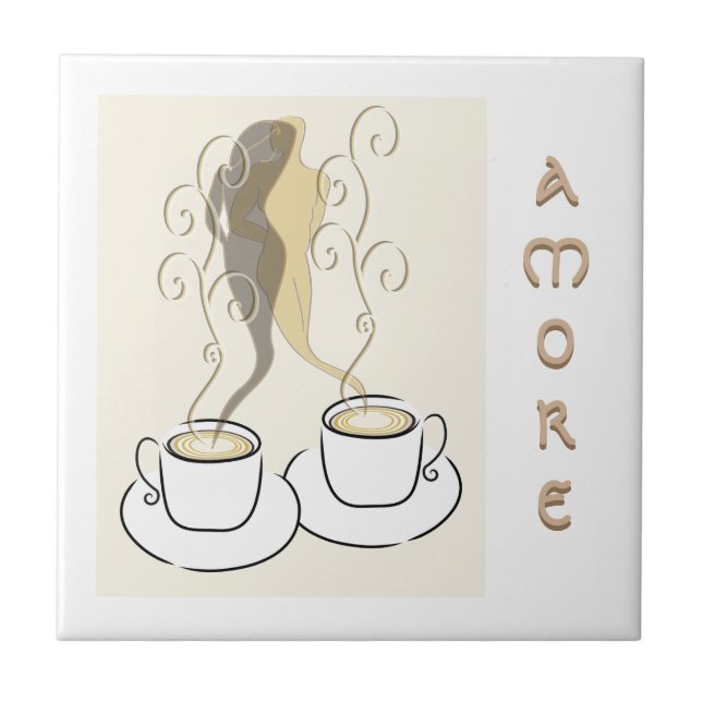 amore coffee cups tile (Front)