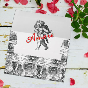 Amore Cupid Romantic Love Wedding or Engagement Envelope