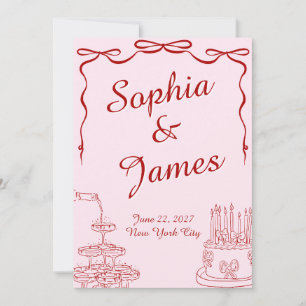 Amore Flat Save The Date Card