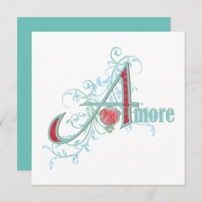 AMORE - Love - Greeting Card (Front/Back)