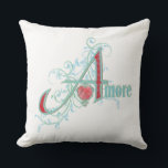 AMORE / Love - Pillow<br><div class="desc">Gorgeous decorative Letter Art Pillow for your home!</div>