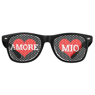 AMORE MIO retro Shades / Fun Party Sunglasses