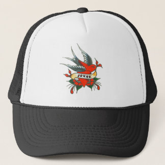 Amore Tattoo Bird Trucker Hat