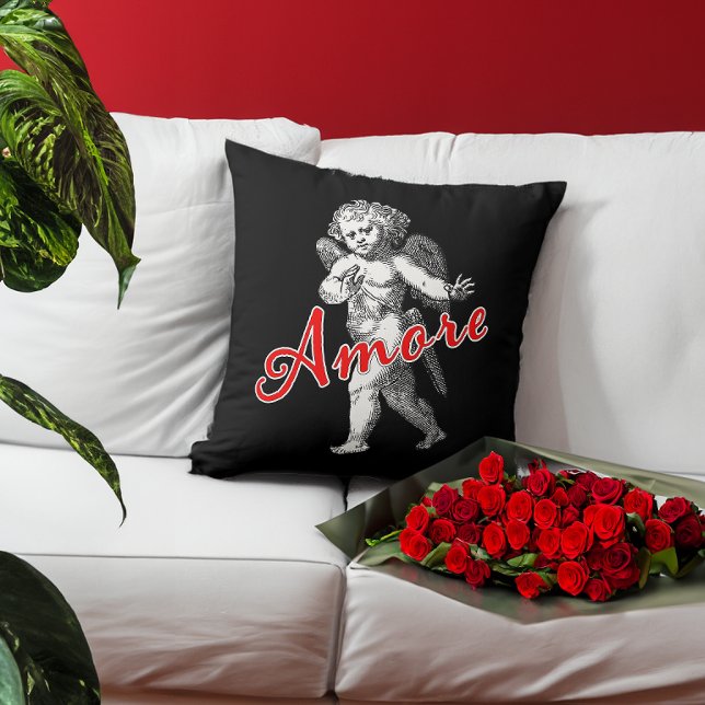 Amore Valentine's Day Cupid of Love Throw Pillow (Creator Uploaded)