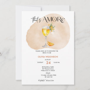 Amore   Watercolor Bridal Shower Invitation