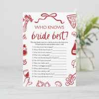 Amore Who Knows The Bride Best Bridal Shower Game
