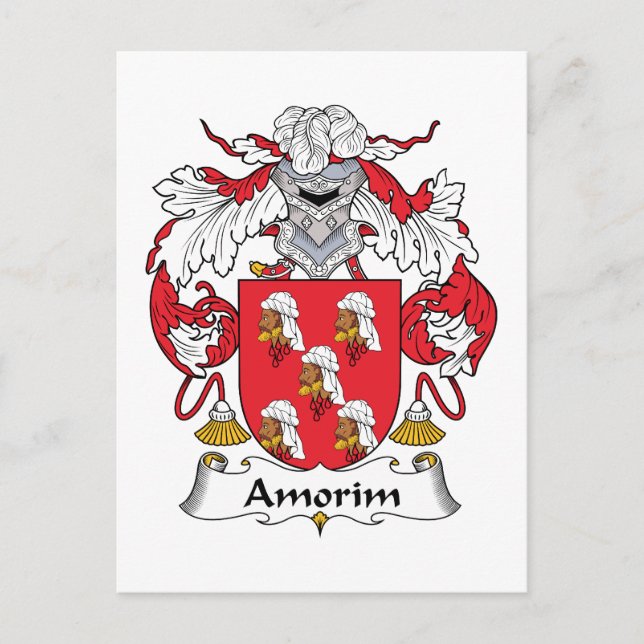 Amorim Family Crest Postcard (Front)